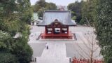 鶴岡八幡宮の舞殿を本殿から眺めた