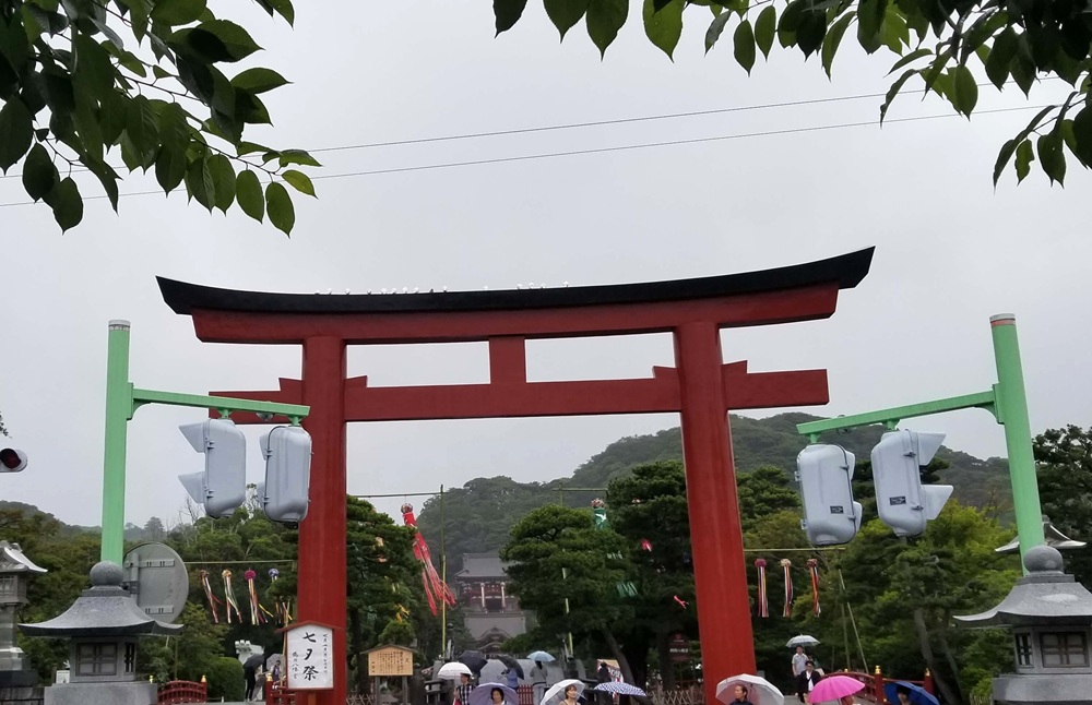 鶴岡八幡宮 三の鳥居の様子 2019年7月7日