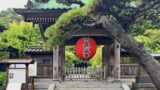 長谷寺　山門と赤い提灯