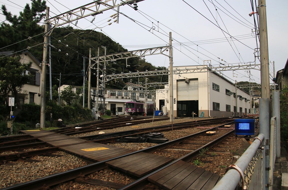 江ノ電極楽寺操車場