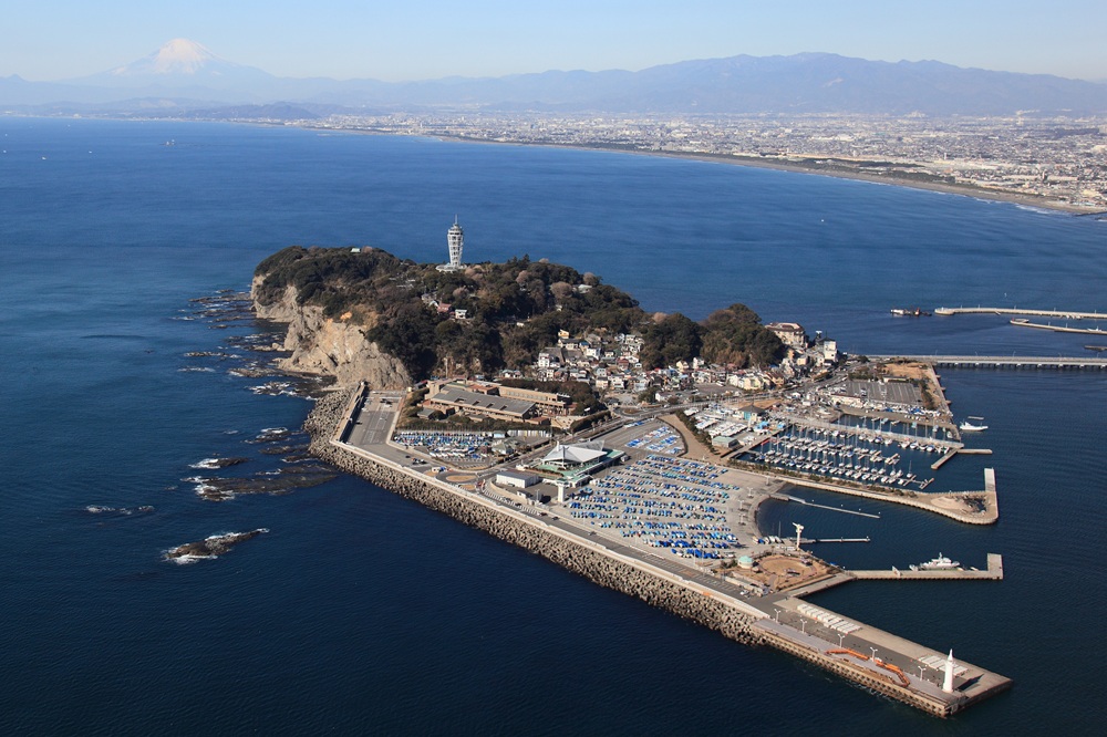 江の島全景 上空