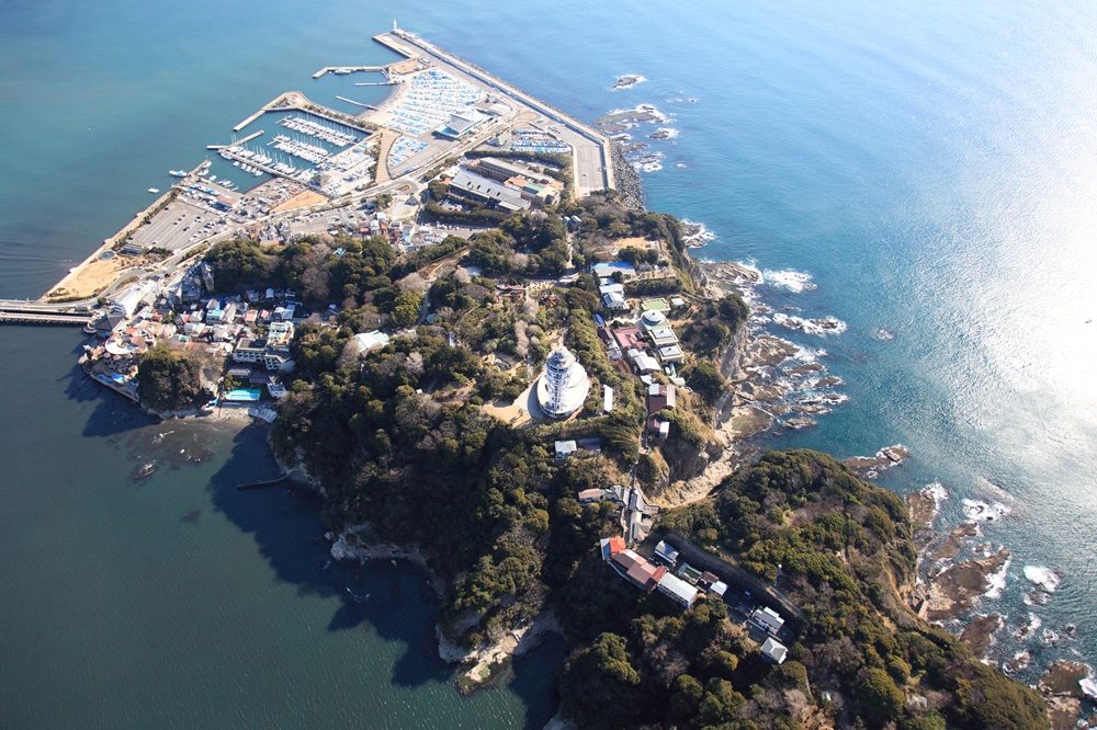 江の島全景 上空