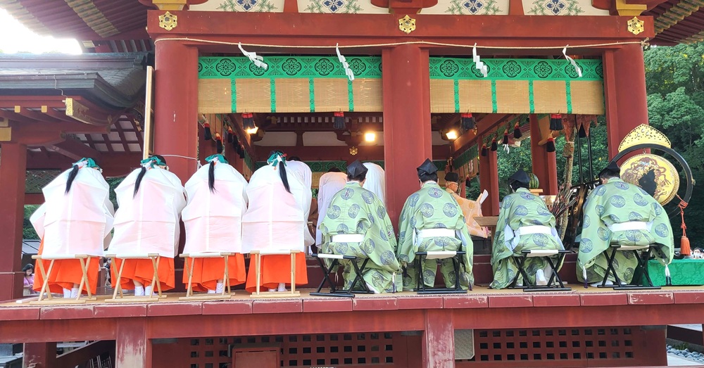 鶴岡八幡宮　立秋祭の様子