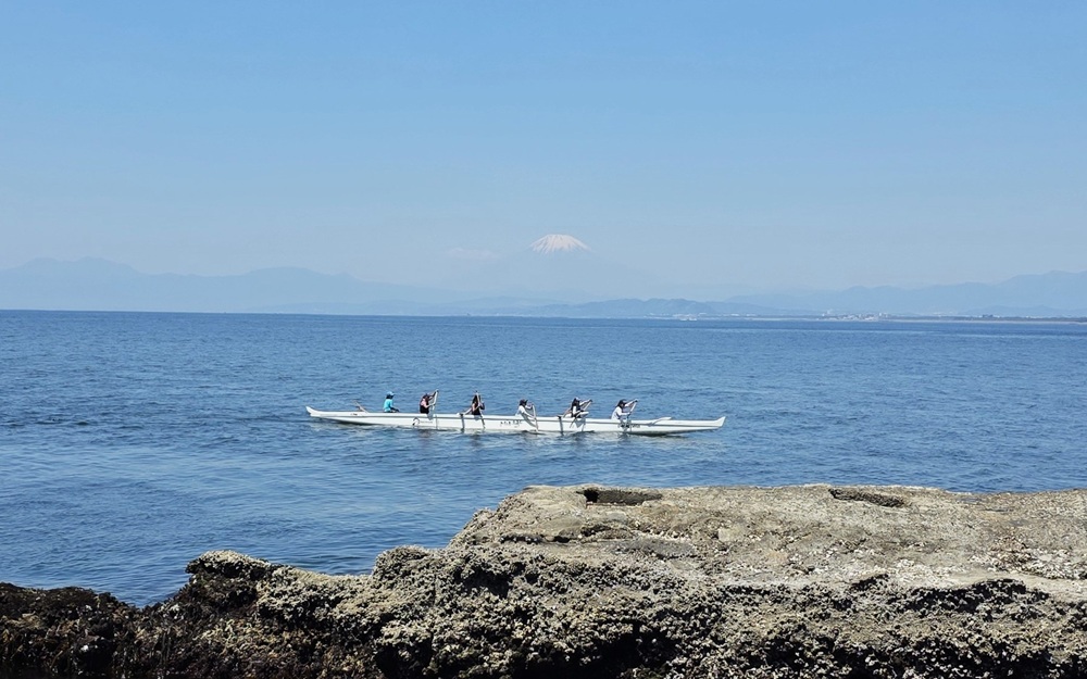 江の島 海とカヌー