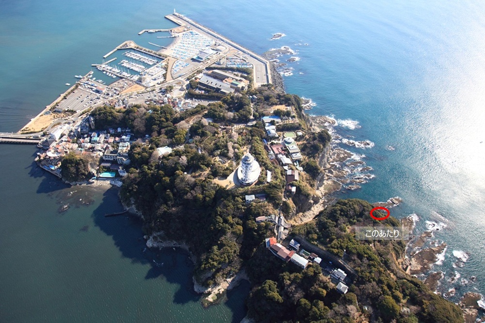 江の島 全景 上空