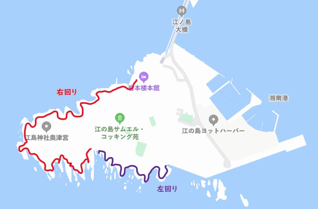 江の島地図 ルート