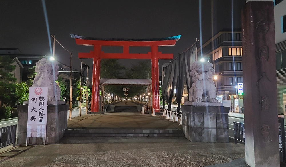 4時13分の二の鳥居の様子