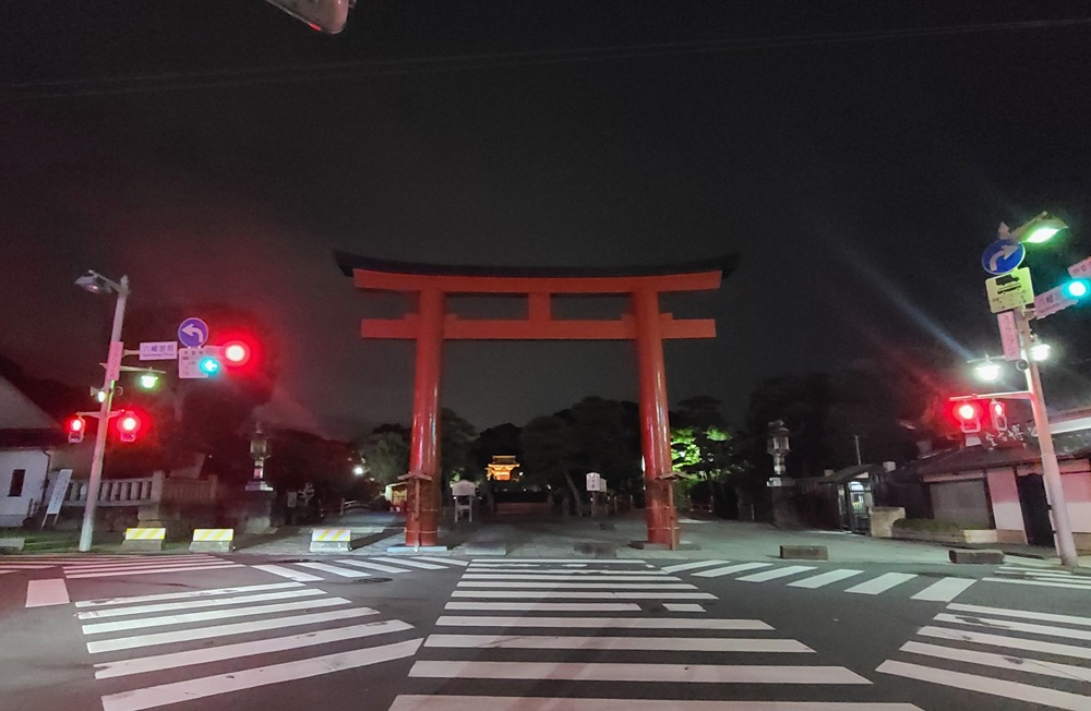 4時21分の三の鳥居の様子
