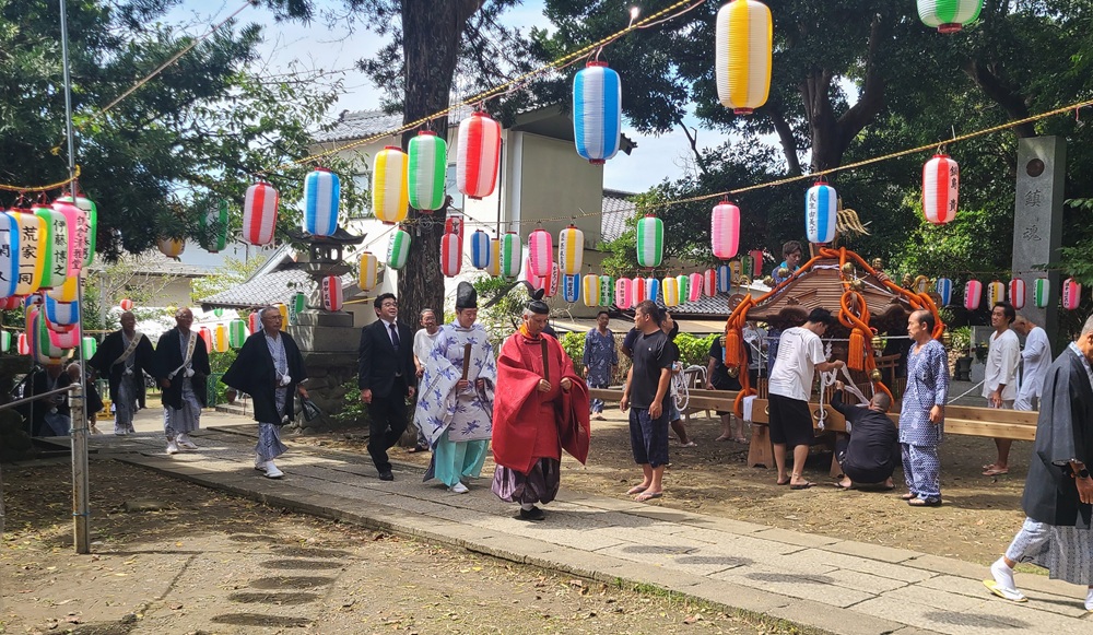 式典開始 神職と氏子