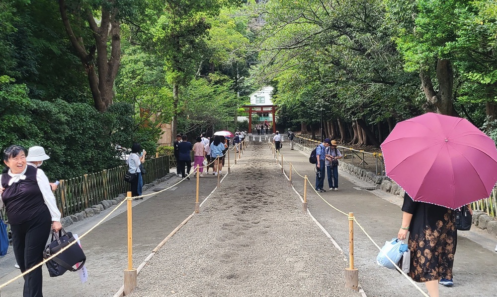 流鏑馬馬場 ゴール地点を見る