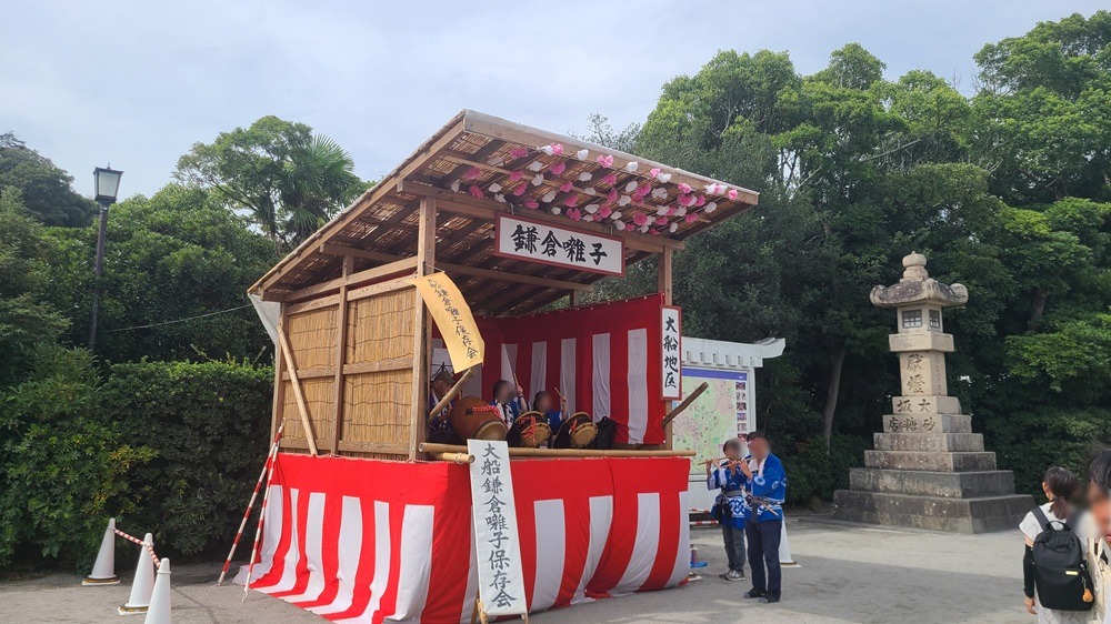 大船鎌倉囃子保存会のお囃子の様子