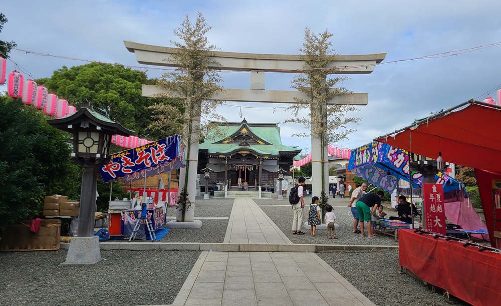 龍口明神社 境内の鳥居(2025年10月5日撮影)