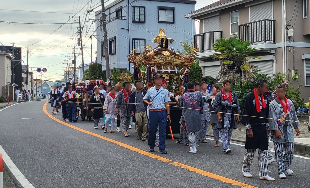 龍口明神社例大祭神輿渡御の様子 2025年10月撮影